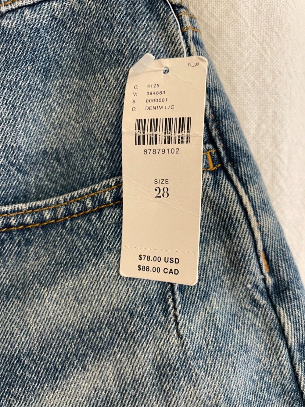 Pilcro jean shorts, size 28, NWT - Picture 5 of 10